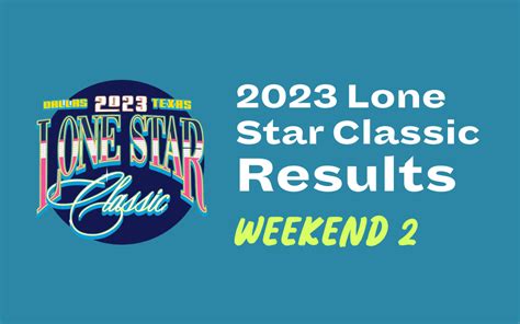 LONE STAR CLASSIC. April 1-2, 2023 | Dallas Metroplex. LIVE L