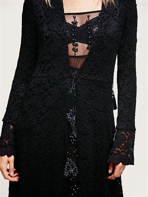 Long Black Lace Jacket Shop The Largest Collection