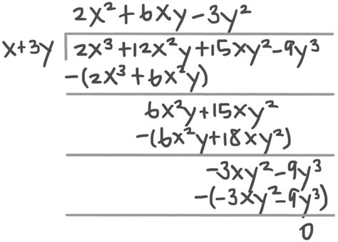 Long Division on a Polynomial Expression with a Linear Factor