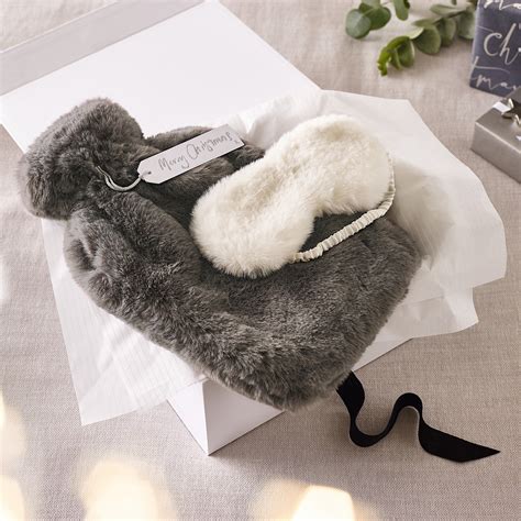 Long Faux-Fur Hot-Water Bottle - The White Company UK