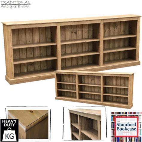 Long Low Bookcase - Etsy UK