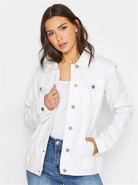 Long Tall Sally Denim Jacket - White littlewoods.com