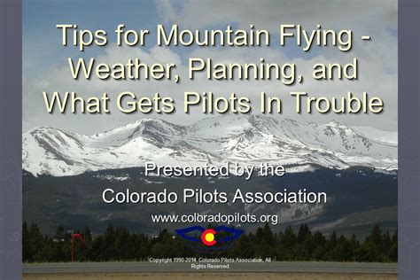 Long Term Weather Planning for Pilots