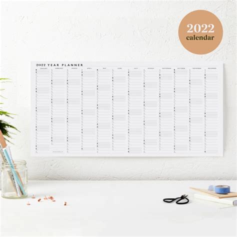 Long Thin Calendar 2022