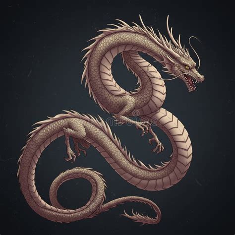 Long dragon 3d print.  Its extended, serpentine body creates a continuous wave-like pose, ...