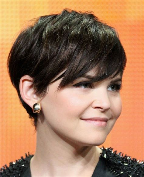 Long pixie cut for round face. Choppy pixie cuts with undercut look cool, bold and fun. Keeping more length at the top of your head and pairing it with a bold hair color, you'll have a short pixie hairstyle that's minimum effort, maximum effect. 17. Long Pixie with Skin Fade. Long pixie can hide a liberating skin fade, perfect for hot summer months. 