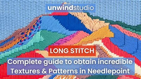 Long stitch needlepoint.  Check our complete tutorial about the Long Stitch, step by step with a...