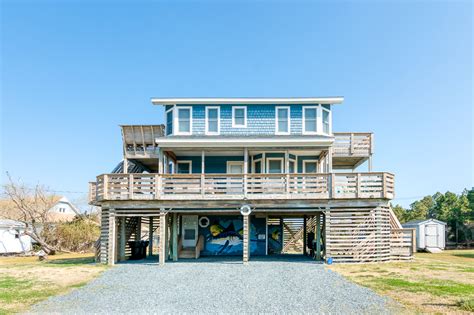 Make this beach vacation a memorable, and comfortable one with our Four Bedroom Rentals. Book yours today. Read More OBX Info. 4 Bedrooms exact. 0979 - A SOUND ESCAPE. Community: Duck Type: Homes Location: Soundside Turn Day: Sunday. 4 bedrooms. 4 baths. 8 guests..