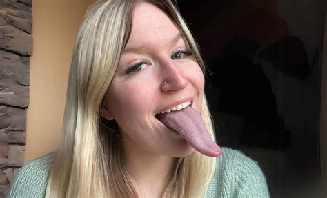 Long tongued girls making out. .  ...