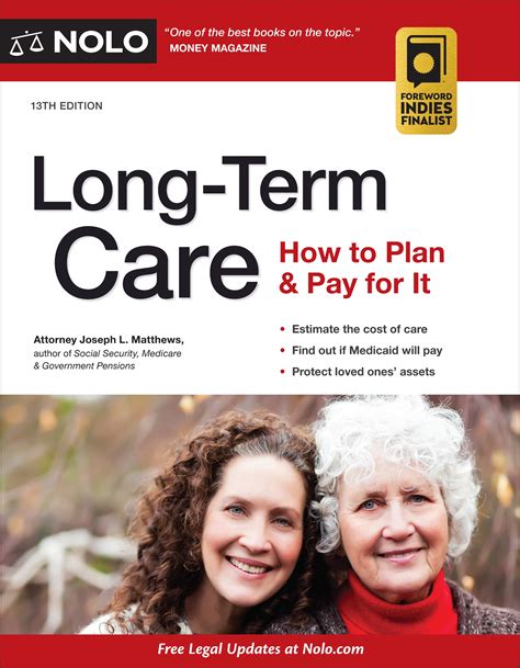 Full Download Longterm Care How To Plan  Pay For It By Joseph Matthews