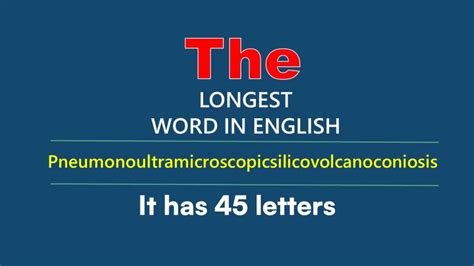Longest Words in the English Language