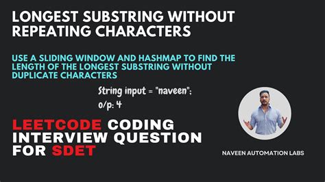 Longest common substring sliding window.  The task was to find the smallest substri...