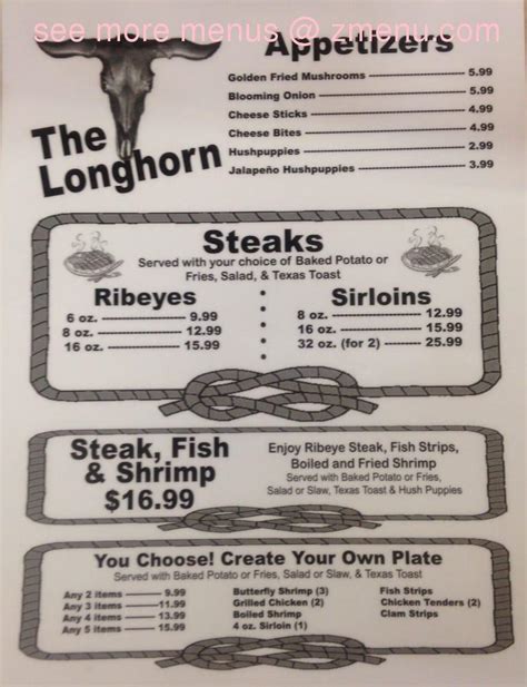 Longhorn Fish and Steakhouse - Amory, MS 38821 - Yellow Pages