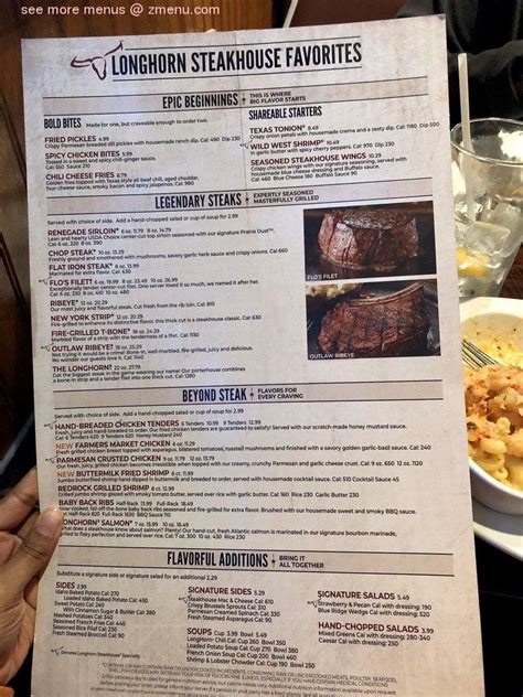 Longhorn steakhouse laurel menu. LongHorn Steakhouse is the perfect place for tasty American,North American. We provide a high quality food made to perfection. Come in and experience our unmatched service and food. Browse our restaurant menu today, we're located in Laurel! 