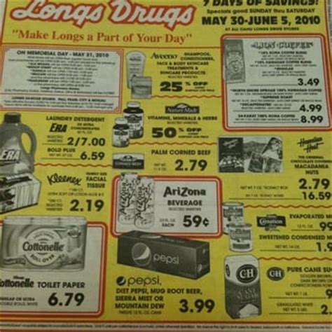 Longs Drugs Weekly Saving Guide - Neighbor Island. Click to view in fullscreen. Table Of Contents. 05-30 VB NI PG 01. 05-30 VB NI PG 02. 05-30 VB NI PG 03. 05-30 VB NI PG 04. 05-30 VB NI PG 05. 05-30 VB NI PG 06.. 
