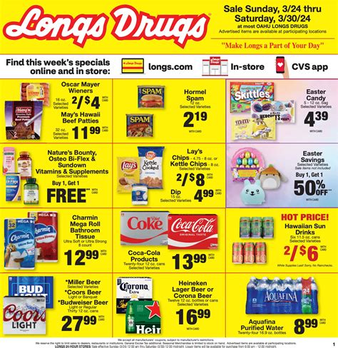 View the full Longs Weekly Ad for this week and the Longs Ad next week! Use the left and right arrows to navigate through all of the pages of the Longs weekly ad circular. Get your coupons ready for the early Longs weekly ad preview including some Longs weekly ad bogo sales! Check back often to make sure you are seeing all of the new Longs ... . 