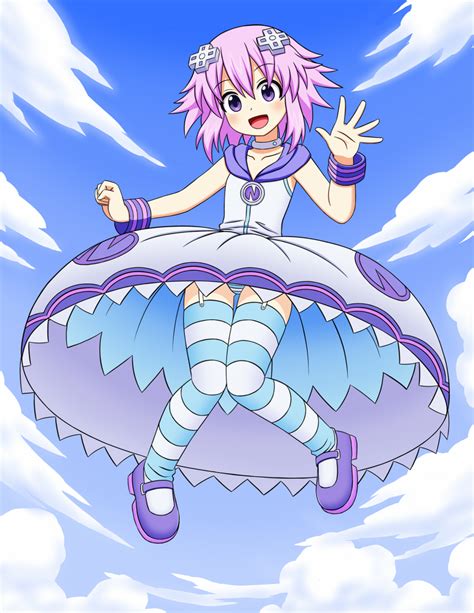 Look! A Nep Parachute! by zeckos on DeviantArt