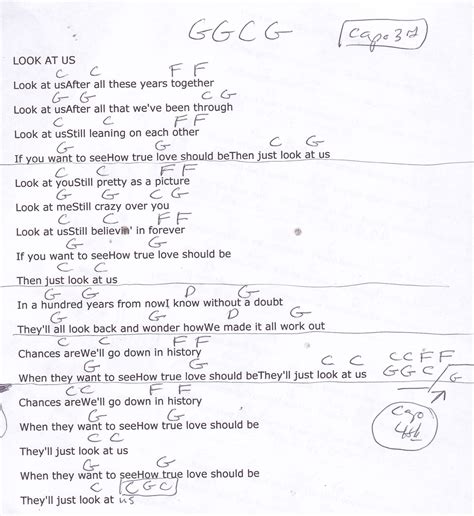 Look at Us Vince Gill Chords and Lyrics for Guitar