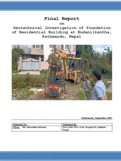 Looking Good How To Write A Court Report Example Geotechnical Engineering