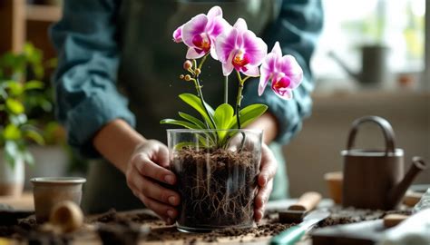Looking after orchids in pots