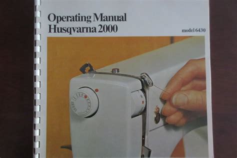 Looking for Husqvarna Viking 2000 model 6430 manuls