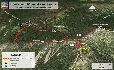 Lookout mountain loop trail. org This trail is moderate with difficult sections.  ...