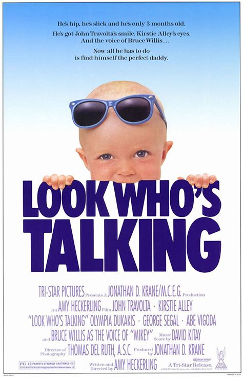 Looks whos talking. Look Who's Talking. COMEDY. If you've always wanted to know what a baby thinks of the world around him, you finally have your chance. With Bruce Willis supplying the voice of … 