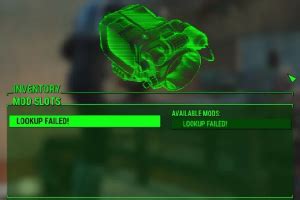 Fallout 4 Lookup Failed! Fallout 4 Lookup Failed! By Crunken June 1, 2017 in PC Gaming. Share More sharing options... Followers 1. Crunken; Member; 1.1k 19 Posted June 1, 2017. got this wierd bug in fallout 4 today, raider settlement tab and supplies in stores are now called "LookupFailed!" and it's pretty safe to say it's by a mod or …. 