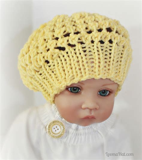 Loom Knit Baby Hat PATTERN with Video Tutorial Three by LoomaHat