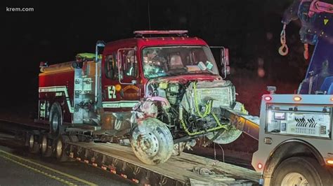 Loon lake fatal accident.  fire engine Two firefighters from Stevens County ...