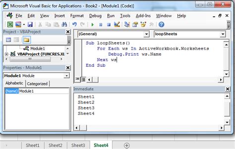 Loop Through All Sheets and Worksheets in Excel File With VBA