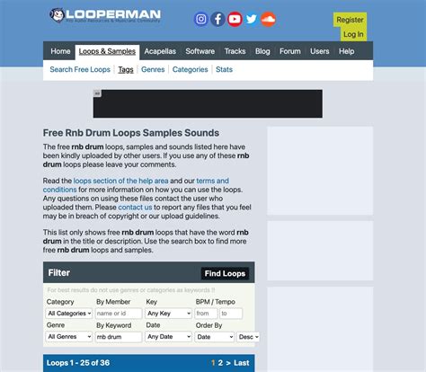 Looperman drum loops.  The free techno drums loops, samples and sounds listed here have ...