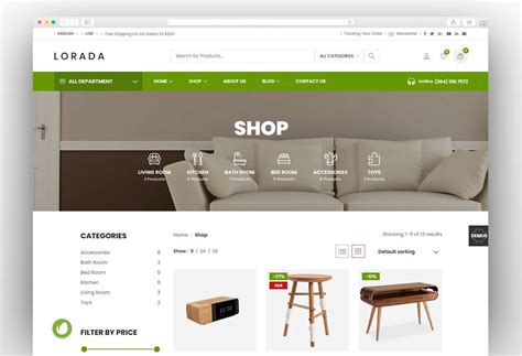Lorada theme.  Lorada is a fully responsive Premium WordPress WooCommerce Theme with...