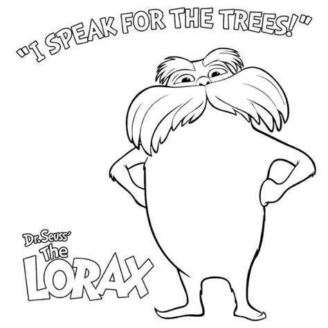 Lorax Coloring Shee