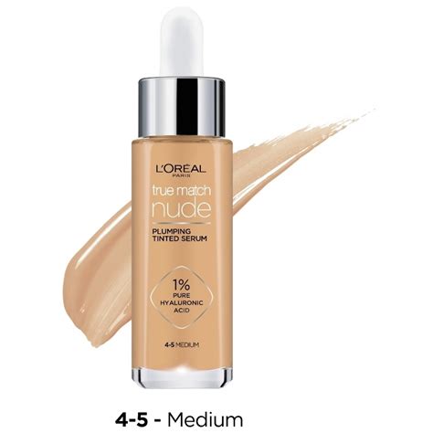 Loreal tinted serum. A Lightweight serum with 50X smaller Micro Hyaluronic Acid ; Intensely hydrates, smooths, and replumps skin to reduce fine lines by -60% ; Apply this moisturising serum daily, day & night ; Fragrance free, paraben free, alcohol free formulation ; Contents: 1x L'Oréal Paris Revitalift 1.5% Hyaluronic Acid Serum, Volume: 15ml 
