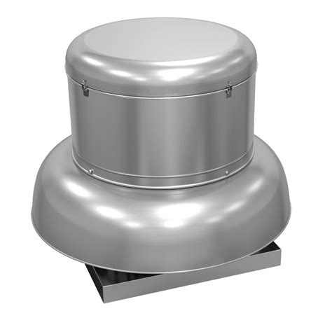 Loren cook. Roof mount propeller exhaust fan. Cast aluminum propeller, spun aluminum roof exhauster. Belt drive, curb mount. Commonly used in a variety of commercial to light industrial applications to exhaust air against low resistance. Compact, low profile design. 