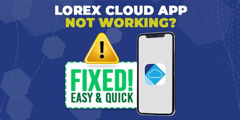 Lorex cloud app not working. My Fix: On your mobile phone, go to settings scroll down until you see the lorex home app, tap on it and scroll down to Storage then tap on it. When the Storage page opens, locate at the bottom two Icons, one says Clear Data a. Lorex Home App for Iphone 12 is not working. Opens ok but events and live feed not showing. 
