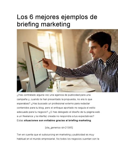 Los 6 mejores ejemplos de briefing marketing - Witei