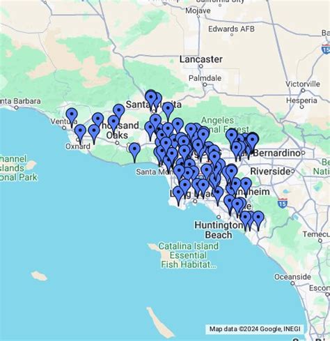 Los Angeles Area Colleges and Universities - Google My Maps