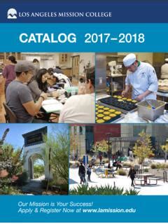 Los Angeles Mission College Course Catalog