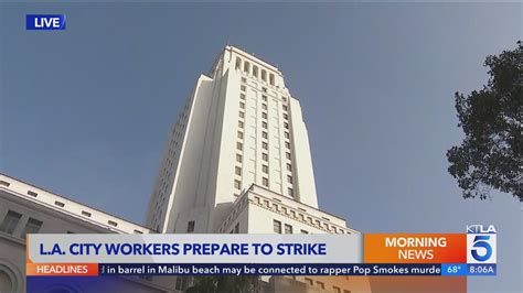 Los Angeles city workers to join strikes of 'hot labor summer'
