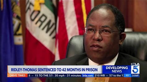 Los Angeles politician Mark Ridley-Thomas is sentenced to more than 3 years in prison for corruption