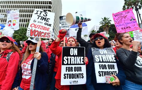 Los Angeles public schools shut down as union workers strike for better pay