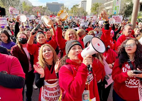 Los Angeles schools shut down as staff strike for better pay