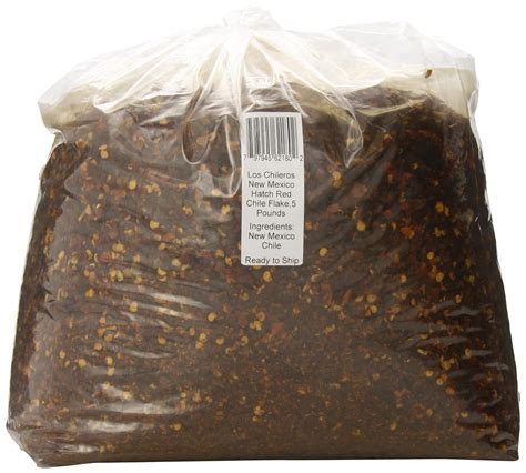 Los Chileros New Mexico Hatch Red Chile, Flake, 5 Pound