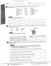 Los Mandatos notes 2 Comparaciones Form complete sentences using one word from each column la