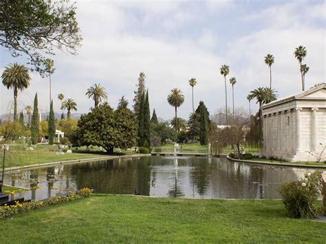 Los angeles cemeteries.  cemeteries are so pastoral that they practically double...