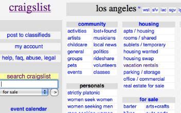 Los angeles craigslist org. List of all international craigslist.org online classifieds sites 