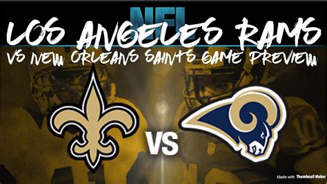 Los angeles rams vs new orleans saints match player stats. Things To Know About Los angeles rams vs new orleans saints match player stats. 