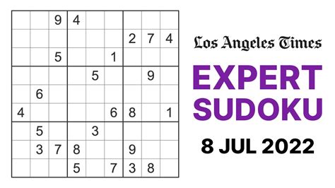 Los angeles times sudoku. Things To Know About Los angeles times sudoku. 